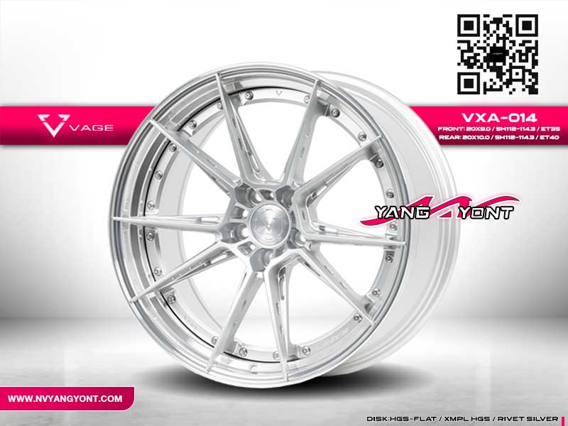 VXA014 | สี DISK:HGS-FLAT/XMPL HGS/RIVET SILVER (F/R)